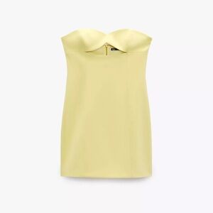 ZARA strapless cutout mini dress